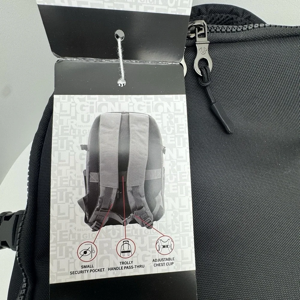 True Religion Commuter Laptop Backpack, Black TR105081 MSRP $115 - New with tags
